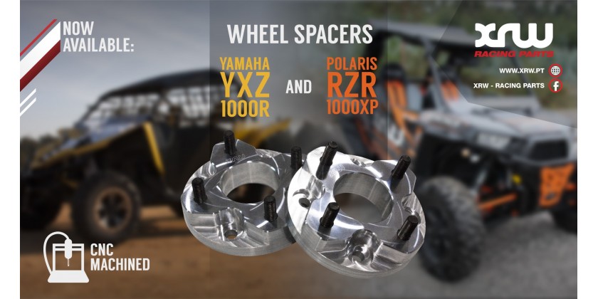 Wheel Spacers for Polaris RZR1000XP and YAMAHA YXZ1000R