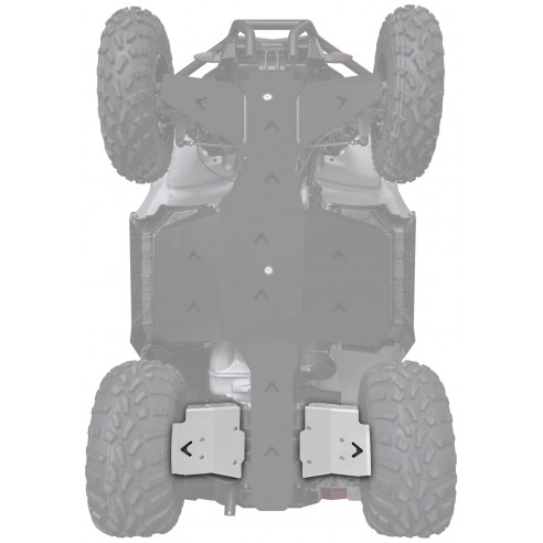 REAR A-ARM GUARDS ALUM / PHD