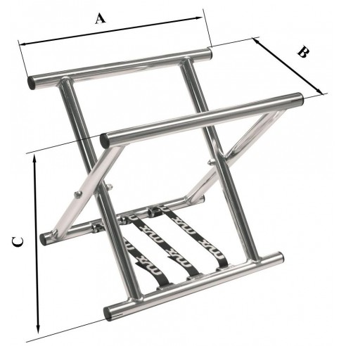 FLEXIBLE STAND STANDARD ALUM
