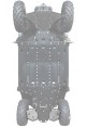 REAR A-ARM GUARDS ALUM / PHD